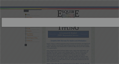 Desktop Screenshot of esquiretitling.com